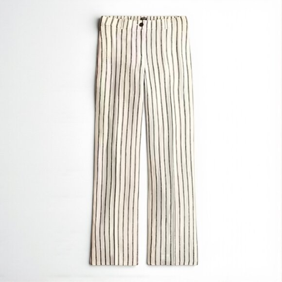 J. Crew Harbor pant in striped linen Size M - Picture 3 of 11
